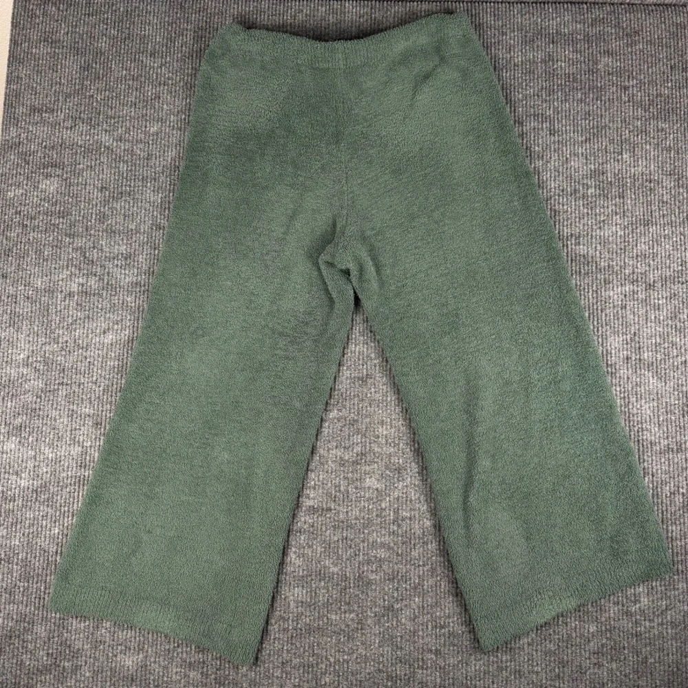 Softies Womens XL Lounge 2 Pc SET Green Marshmallow Plush Top & Pants Pajamas